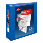 Avery Heavy-Duty View 3-Ring Binder With Locking One-Touch EZD Rings, 3in D-Rings, 39% Recycled, Pacific Blue