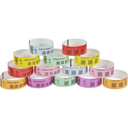 Zebra Wristband Polypropylene 1 x 10in Direct Thermal Zebra Z-Band Fun Green 1 in core - 1in Width x 10in Length - Permanent Adhesive - Direct Thermal - Green - Polypropylene - 350 / Roll - 4 / Roll - Tamper Evident, Adhesive Closure, Perforated