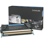 Lexmark C734A2CG Cyan Return Program Toner Cartridge