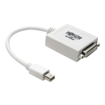 Tripp Lite 6in Mini DisplayPort to DVI Adapter Converter mDP to DVI-I M/F 6in - Video converter - DisplayPort - DVI - white