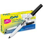 EXPO Low-Odor Dry-Erase Marker, Ultra-Fine Point, Black