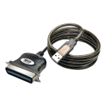 Tripp Lite 10ft USB to Parallel Printer Cable USB-A to Centronics 36-M/M 10ft - Parallel adapter - USB - IEEE 1284 - black