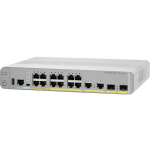 Cisco Catalyst 3560CX-8PT-S Switch - 10 Ports - Manageable - Gigabit Ethernet - 10/100/1000Base-TX - Twisted Pair - Rail-mountable, Rack-mountable