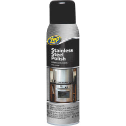 Zep Stainless Steel Polish - 14 fl oz (0.4 quart) - 12 / Carton - Chrome, Black