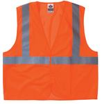 Ergodyne GloWear Safety Vest, 8210HL Economy Mesh Type-R Class 2, Large/X-Large, Orange