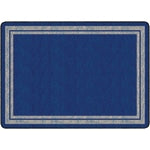 Flagship Carpets Double-Border Rug, Rectangle, 6ft x 8ft 4in, Blue Light