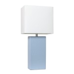 Lalia Home Lexington Table Lamp, 21inH, White/Periwinkle