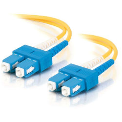 C2G 30m SC-SC 9/125 Duplex Single Mode OS2 Fiber Cable - LSZH - Yellow - 100ft - Patch cable - SC single-mode (M) to SC single-mode (M) - 30 m - fiber optic - duplex - 9 / 125 micron - OS2 - yellow