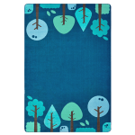 Carpets for Kids KIDSoft Tranquil Trees Decorative Rug, 8" x 12ft, Blue