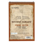 TOPS Second Nature Steno Books, 6in x 9in, Gregg Ruled, 160 Pages (80 Sheets), 100% Recycled, White