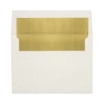 LUX Foil-Lined Invitation Envelopes A4, Peel & Press Closure, Natural/Gold, Pack Of 50