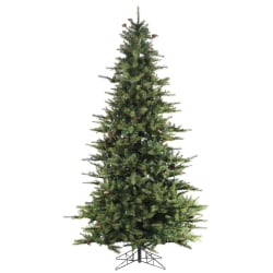 Fraser Hill Farm 7 1/2ft Southern Peace Pine Artificial Christmas Tree, Green/Black