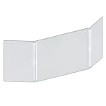 Azar Displays Cashier Shield, 46in x 18in, Clear