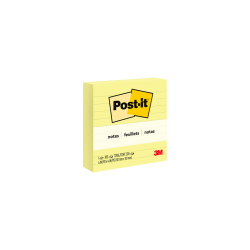 Post-it Recycled Super Sticky Notes, 4 in x 4 in, 6 Pads, 90 Sheets/Pad, 2x the Sticking Power, Wanderlust Pastels Collection, Lined, 30% Recycled