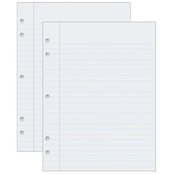 Pacon Multi-Program Handwriting Tablets, 10-1/2in x 8in, White, 40 Sheets Per Tablet, Set Of 12 Tablets