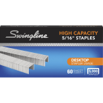 Swingline High-capacity Staples - High Capacity - 5/16in Leg - Holds 60 Sheet(s) - for Paper - Silver5000 Each