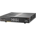 HPE Aruba 2930F 8G PoE+ 2SFP+ Switch - 8 Ports - Manageable - 10 Gigabit Ethernet, Gigabit Ethernet - 10/100/1000Base-T, 10GBase-X, 1000Base-T - 3 Layer Supported - Modular - Twisted Pair, Optical Fiber