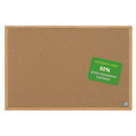 MasterVision Earth Cork Board, 36in x 48in, 60% Recycled, Wood Frame