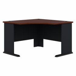 Bush Business Furniture Office Advantage 36inW Computer Desk, Hansen Cherry/Galaxy, Standard Delivery