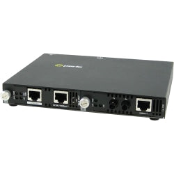 Perle SMI-100-M2ST2 - Fast Ethernet Standalone IP Managed Media Converter - 1 x Network (RJ-45) - 1 x ST Ports - DuplexST Port - Management Port - Multi-mode - Fast Ethernet - 100Base-FX, 10/100Base-TX - 1.24 Mile - External