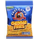 Andy Capps Snack Fries, Cheddar, 0.85 Oz Bag, Box Of 72