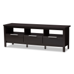 Baxton Studio Mavis TV Stand, Wenge Dark Brown