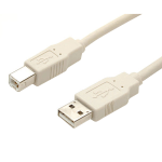 StarTech.com - Beige USB 2.0 cable - 4 pin USB Type A (M) - 4 pin USB Type B (M) - 15 ft - Connect USB 2.0 peripherals to your computer - 15ft usb cable - 15ft a to b usb cable - 15ft usb printer cable - 15ft type a to b usb cable