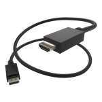 UNC Group - Adapter cable - DisplayPort male to HDMI male - 3 ft - black