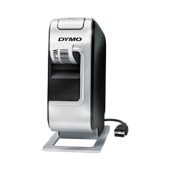 Dymo LabelManager PnP Desktop Thermal Transfer Printer - Monochrome - Label Print - USB - Wireless LAN - Battery Included - With Cutter - Silver, Black - 300 dpi - 0.25in , 0.37in , 0.50in Width - 0.50in Label Width