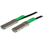 StarTech.com MSA Compliant QSFP+ Direct-Attach Twinax Cable - 2 m (6.6 ft) - 40 Gbps - Passive DAC Copper Cable - RJ45 Mini-GBIC Cable - Black