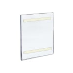 Azar Displays Acrylic Sign Holders With Adhesive Tape, 11in x 7in, Clear, Pack Of 10