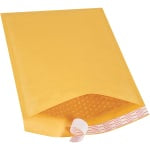 Partners Brand Kraft Self-Seal Bubble Mailers, #4, 9 1/2in x 14 1/2in, Pack Of 70