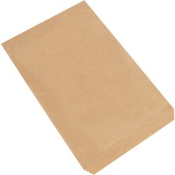 Partners Brand Paper Shopping Bags, 8 3/8inH x 5 1/4inW x 3 1/4inD, Kraft, Case Of 250