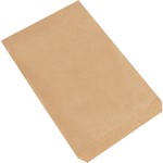 Partners Brand Flat Merchandise Bags, 7 1/2inW x 10 1/2inD, Kraft, Case Of 2,000