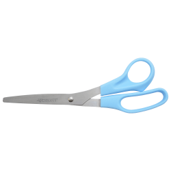 Westcott All-Purpose Value Stainless Steel Scissors, 8in, Pointed, Blue