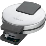 Cuisinart Round Classic Waffle Maker, 7-15/16in x 3-3/8in x 9-3/4in, Silver