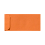 LUX Open-End Envelopes, #10, Peel & Press Closure, Mandarin Orange, Pack Of 500