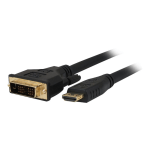 Comprehensive Pro AV/IT Series HDMI to DVI 26 AWG Cable 6ft - 6 ft DVI/HDMI Video Cable for Projector, Video Device - First End: 1 x HDMI Male Digital Audio/Video - Second End: 1 x DVI-D (Dual-Link) Male Video - Supports up to 2048 x 1536 - Shielding