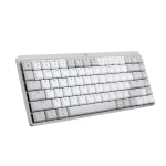 Logitech MX Mechanical Mini for Mac Wireless Illuminated Performance Keyboard - Low-Profile Performance Switches - Tactile Quiet Keys - Backlit, Bluetooth - USB-C - Apple, iPad - Pale Grey