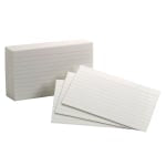 Oxford Index Cards, Ruled, 3in x 5in, White, Pack Of 100