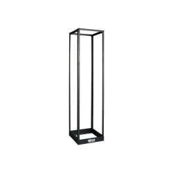 Tripp Lite 45U 4-Post Open Frame Rack Cabinet Threaded 12-24 Mounted Holes - Rack open frame - textured black - 45U - 19in