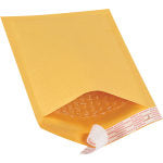 Partners Brand Kraft EZ Open Tear-Tab Bubble Mailers, #00, 5in x 10in, Pack Of 25