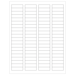 Tape Logic Removable Laser Labels, LL261, Rectangle, 1 3/4in x 1/2in, White, Case Of 8,000