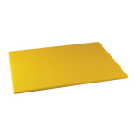 Winco Polyethylene Cutting Board, 1/2inH x 15inW x 20inD, Yellow