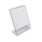 Azar Displays Acrylic L-Shaped Sign Holders, 14in x 11in, Clear, Pack Of 10