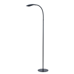 Bostitch Gooseneck LED Floor Lamp, 72inH, Black