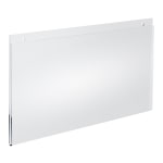 Azar Displays Wall-Mount U-Frame Acrylic Sign Holders, 8 1/2in x 14in, Clear, Pack Of 10