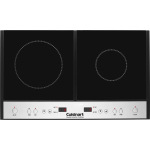 Cuisinart Double Induction Cooktop With 2 Burners, Black/Chrome