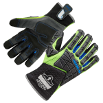 Ergodyne ProFlex 925WP Performance Dorsal Impact-Reducing Thermal Waterproof Gloves, Small, Lime