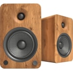 Kanto YU6 Bluetooth Speaker System - 100 W RMS - Walnut - Bookshelf - 50 Hz to 20 kHz